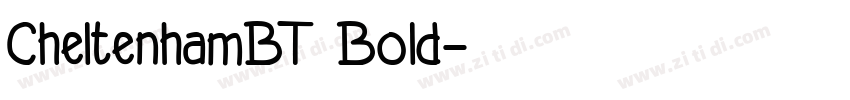 CheltenhamBT Bold字体转换